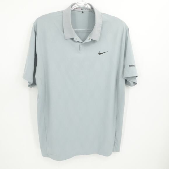 Nike Tiger Woods Collection Shirt‎ Mens XL Dri Fit Lightweight Golf Tesoro Logo - Picture 1 of 11
